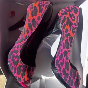 Cheetah print high heels